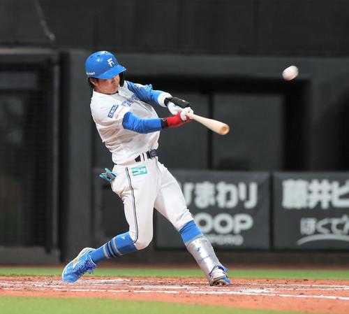 日本ハム】奈良間大己12球団新人本塁打一番乗り「打てるとは思って