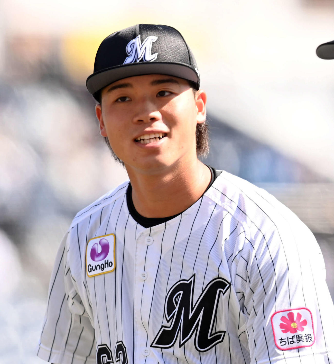 ロッテ森遼大朗（2023年3月7日撮影）