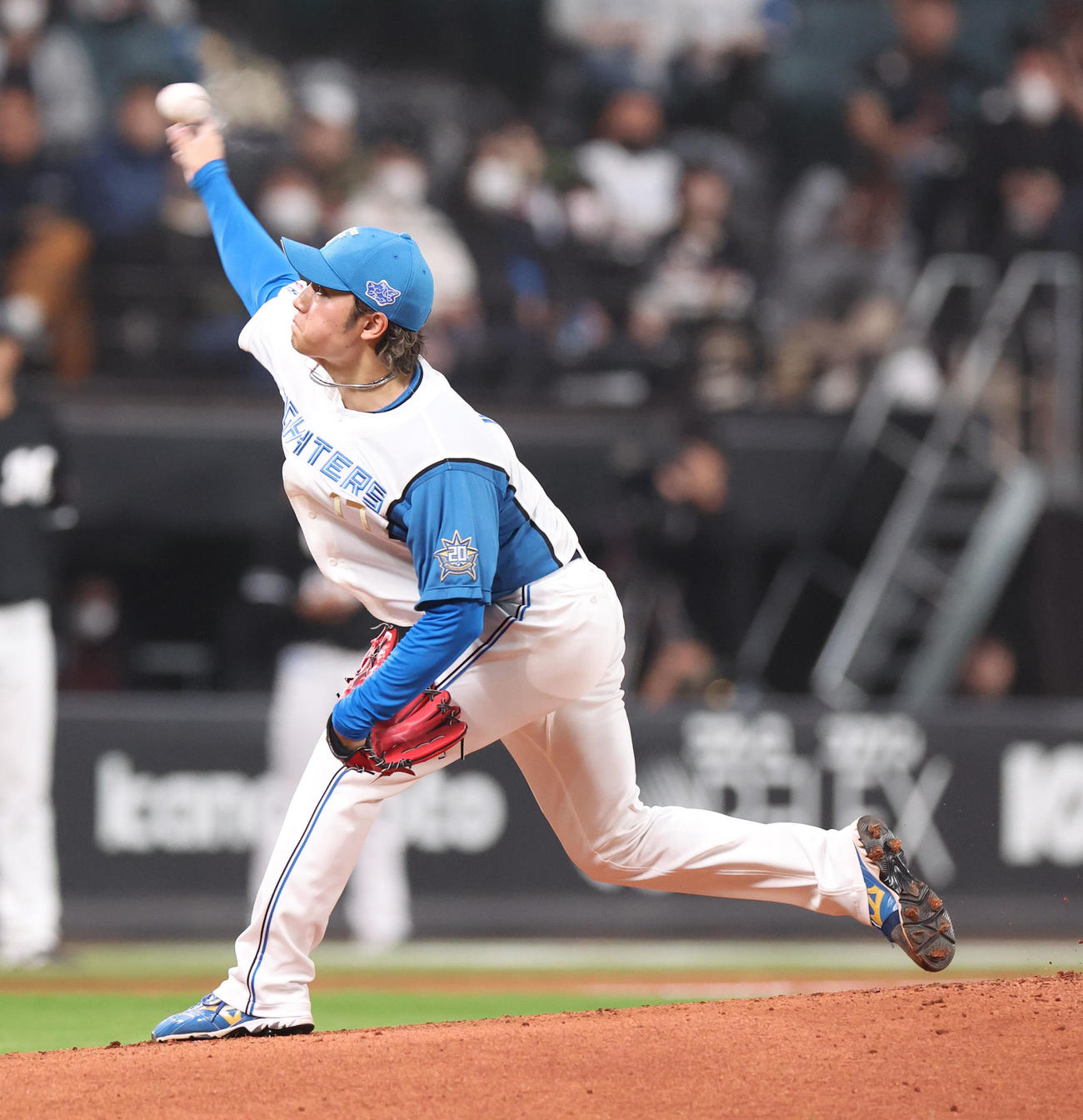 日本ハム対ロッテ　日本ハム先発の伊藤（撮影・佐藤翔太）