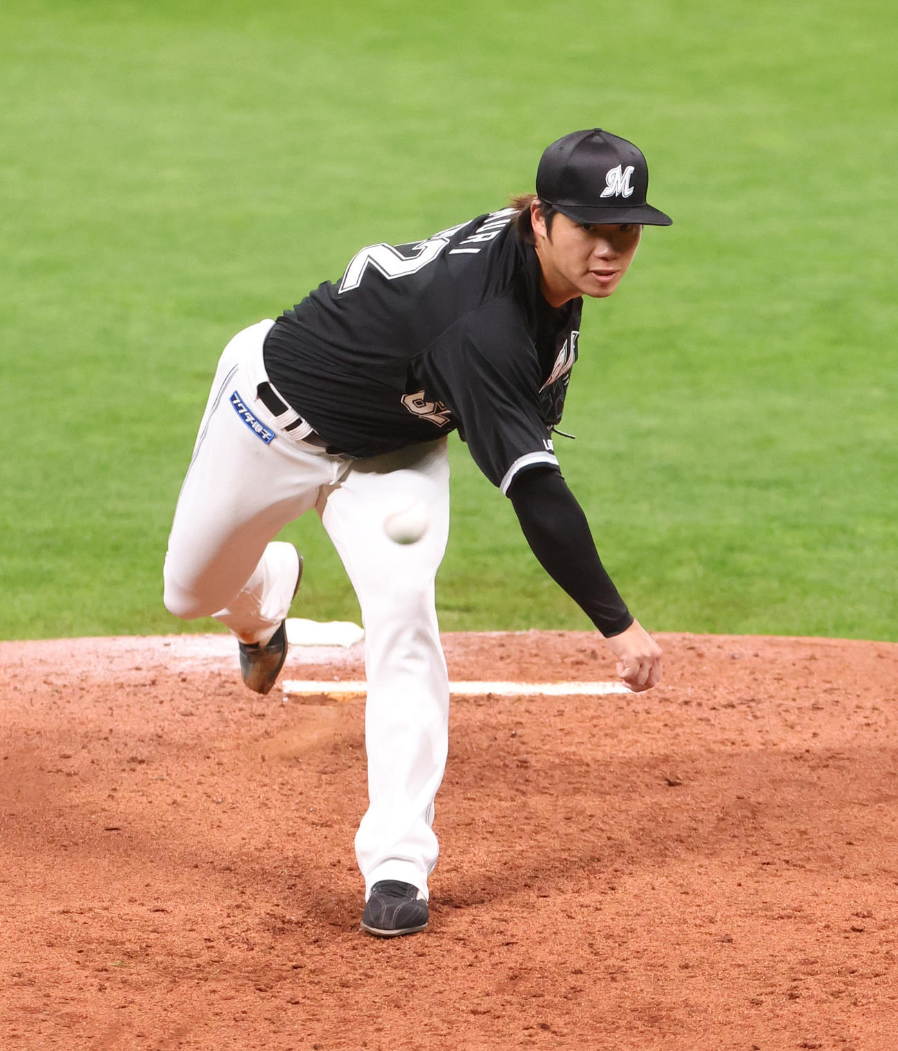 日本ハム対ロッテ　ロッテ先発の森（撮影・佐藤翔太）