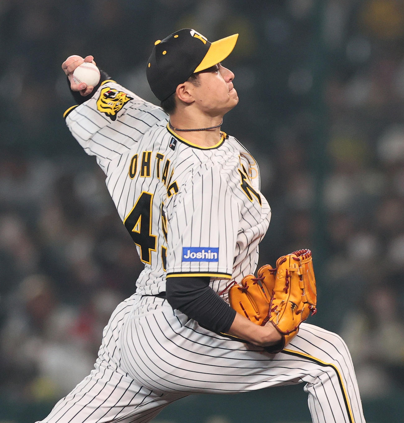 阪神対広島　力投する阪神大竹（撮影・上山淳一）