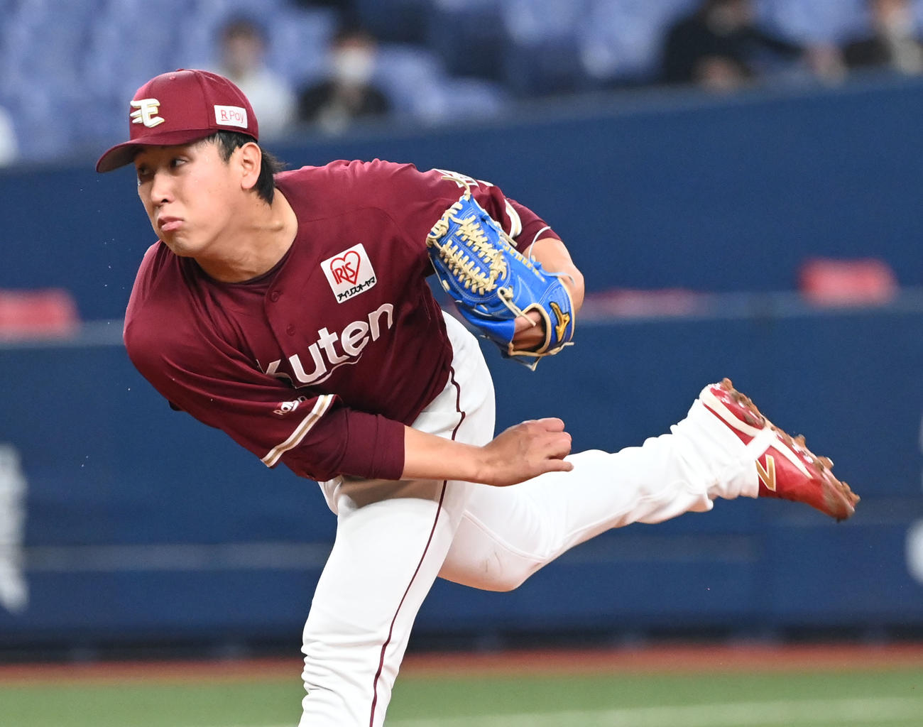 オリックス対楽天　先発する楽天藤平（撮影・和賀正仁）