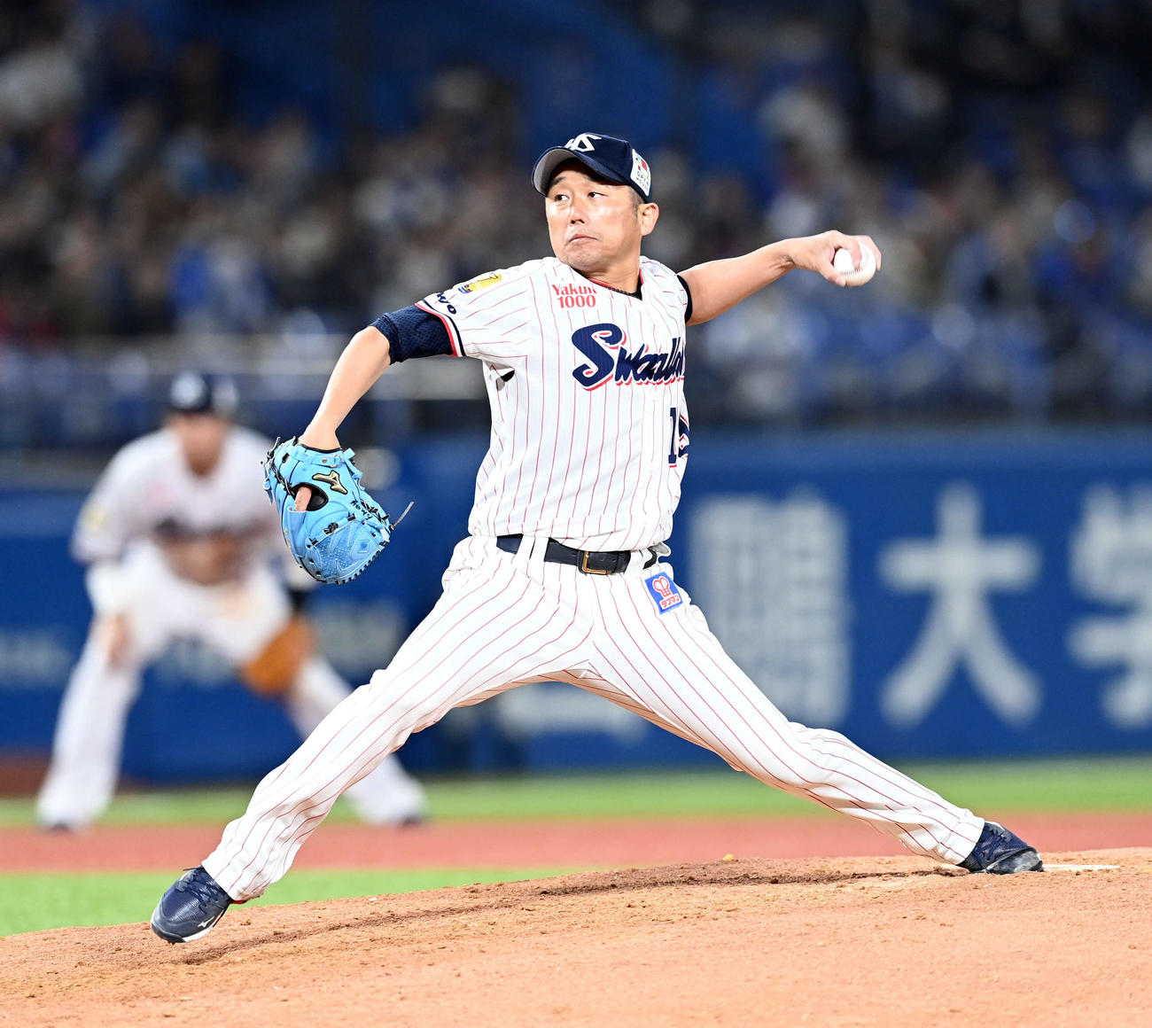 ヤクルト対中日　5回を投げ2失点のヤクルト先発石川（撮影・たえ見朱実）