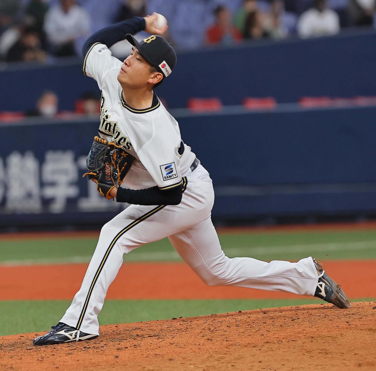 オリックス対西武　オリックス2番手の吉田（撮影・上田博志）