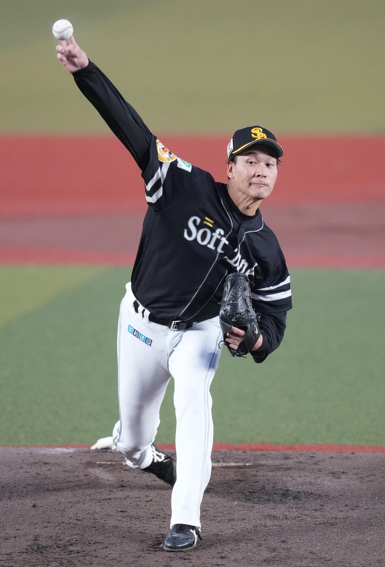 ロッテ対ソフトバンク　先発し力投するソフトバンク武田（撮影・鈴木みどり）