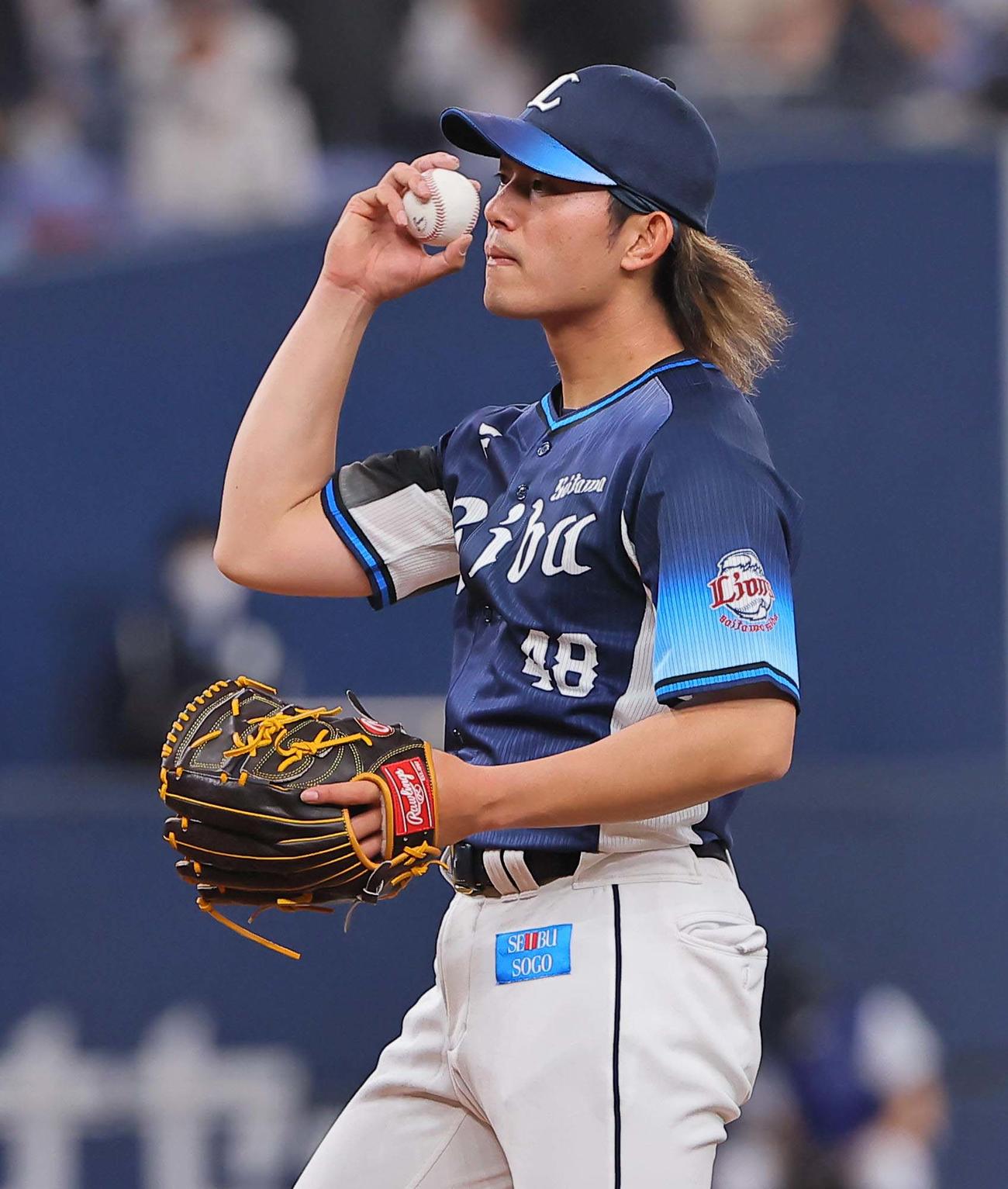 オリックス対西武　4回に5失点で逆転を許す今井（撮影・上田博志）