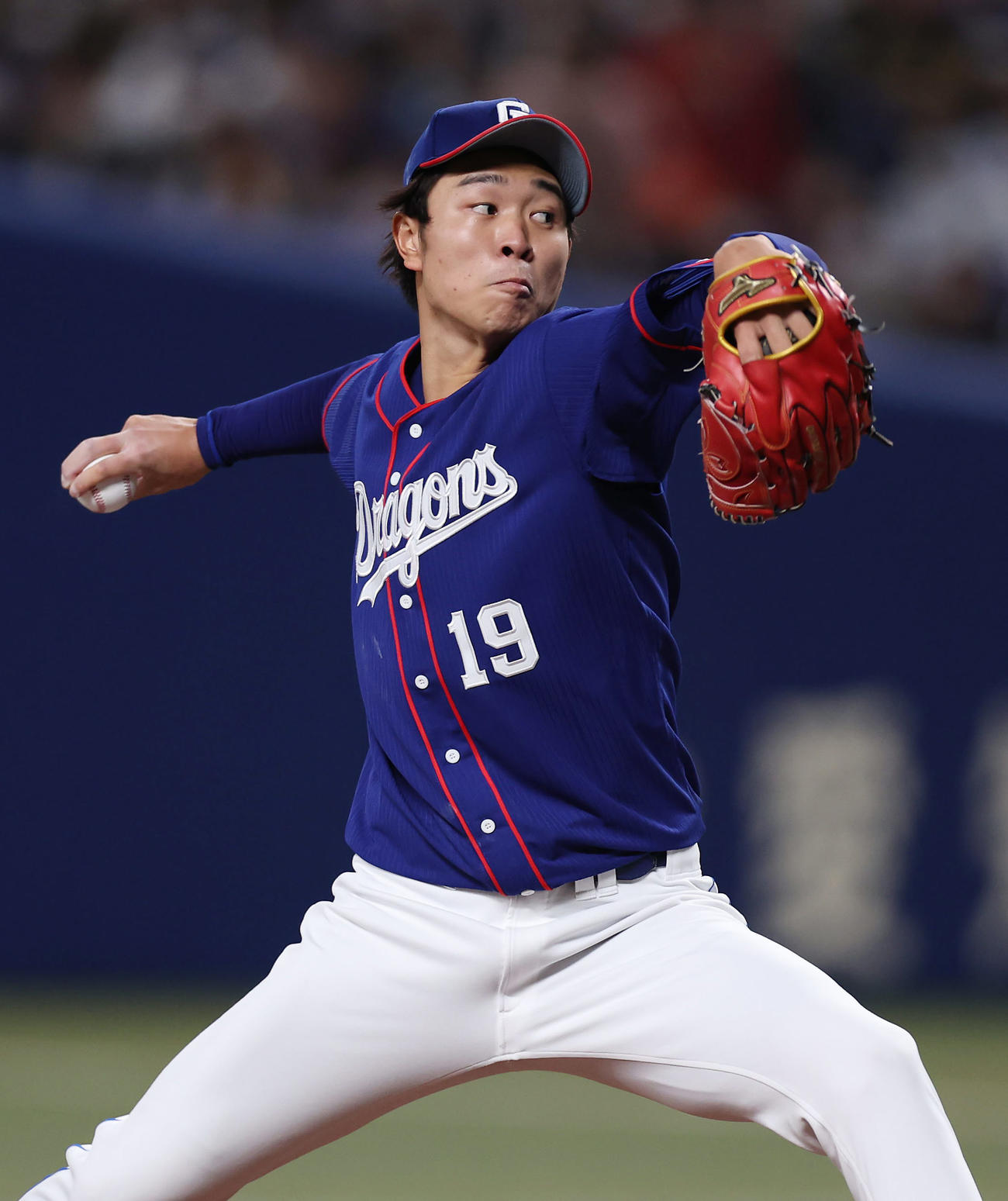 中日対阪神　力投する中日先発の高橋宏（撮影・前田充）