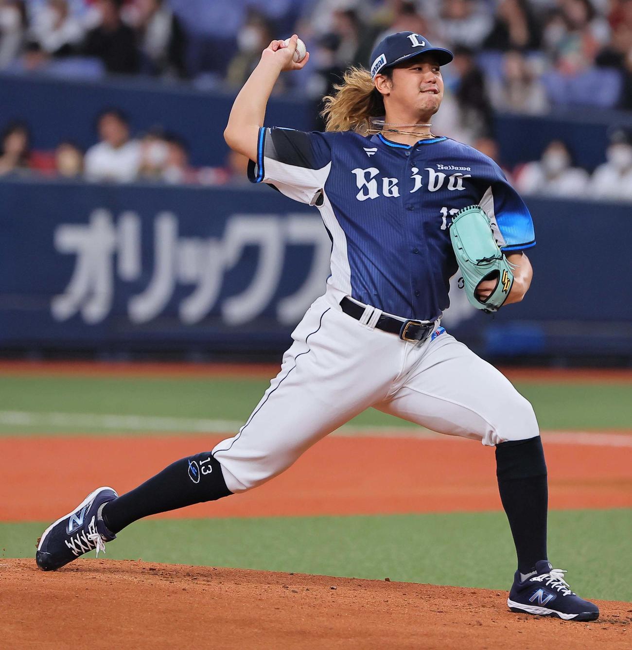 オリックス対西武　西武先発の高橋（撮影・上田博志）