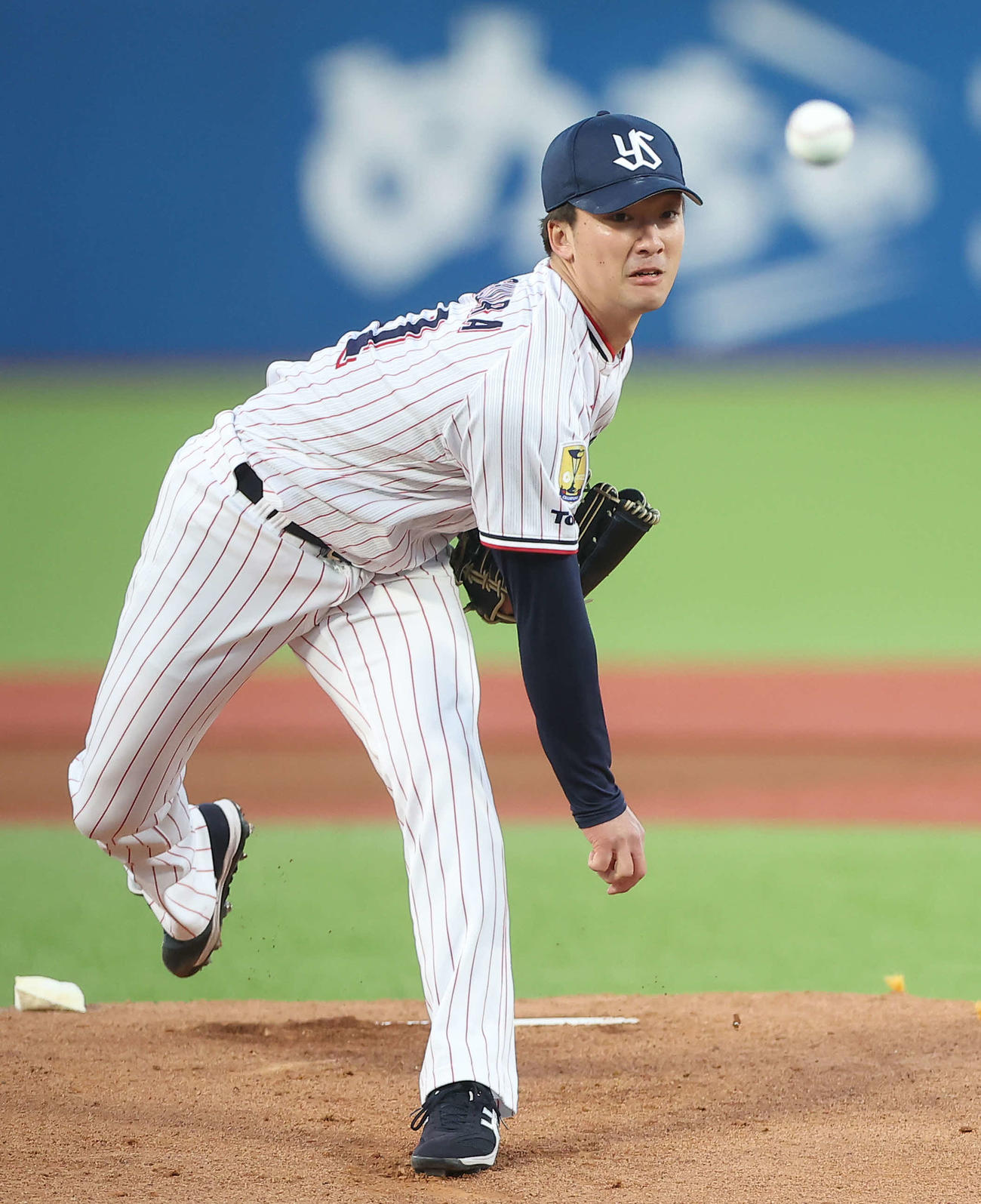 ヤクルト対巨人　ヤクルト先発の吉村（撮影・河田真司）