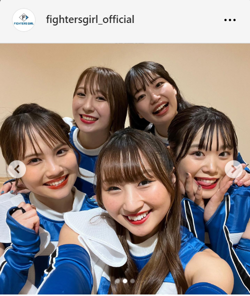 ファイターズガール公式インスタグラムから