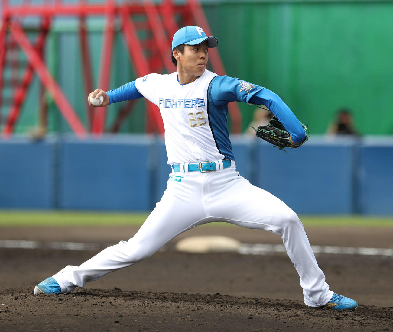 日本ハム杉浦稔大（2023年2月24日撮影）