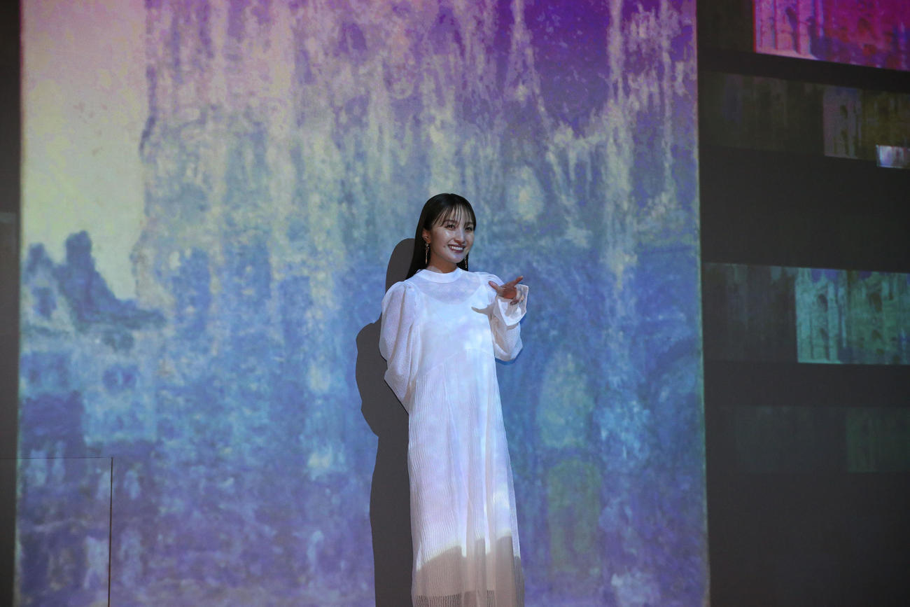 「Immersive Museum FUKUOKA」公式アンバサダーに就任した百田夏菜子（撮影・冨田成美）