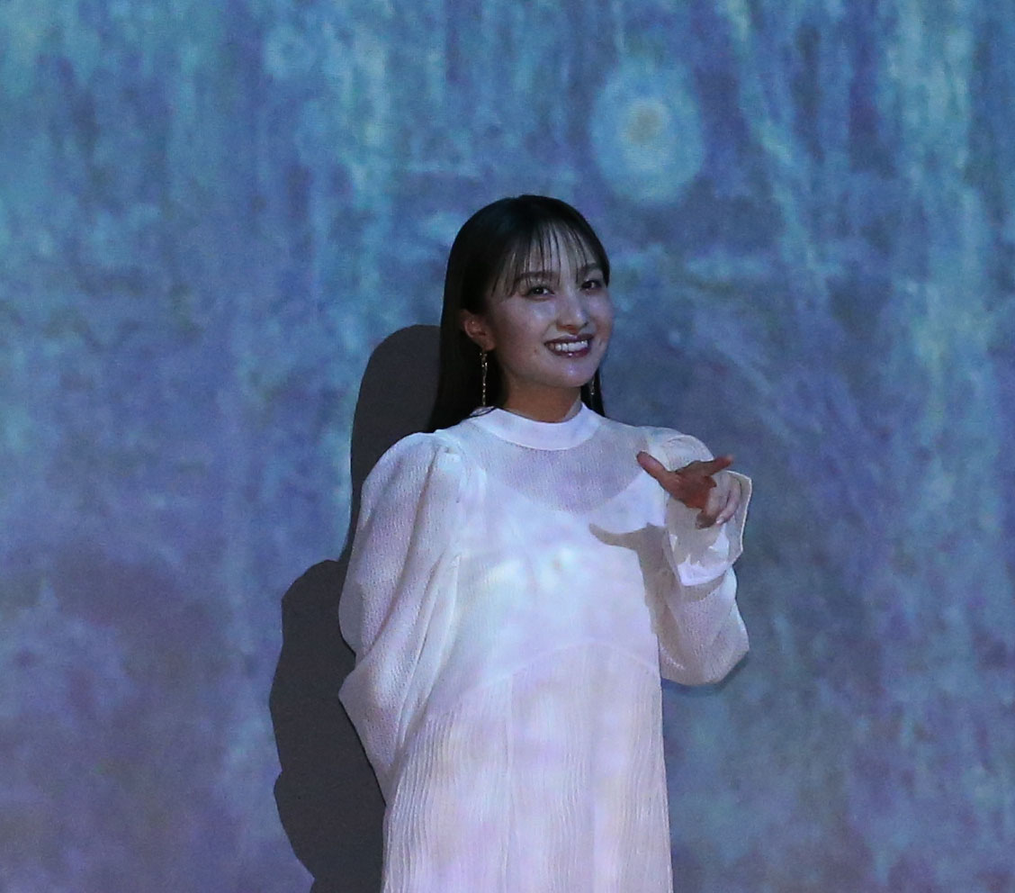 「Immersive Museum FUKUOKA」公式アンバサダーに就任した百田夏菜子（撮影・冨田成美）