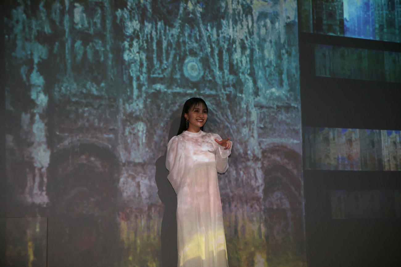 「Immersive Museum FUKUOKA」公式アンバサダーに就任した百田夏菜子（撮影・冨田成美）