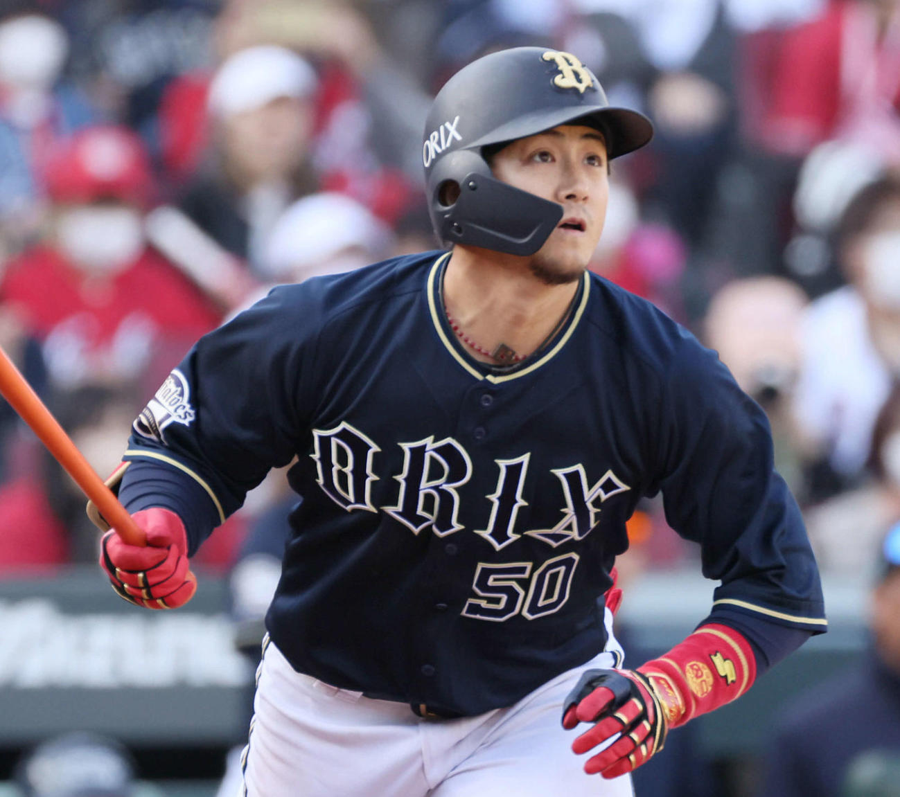 オリックス小田裕也（2023年3月19日撮影）