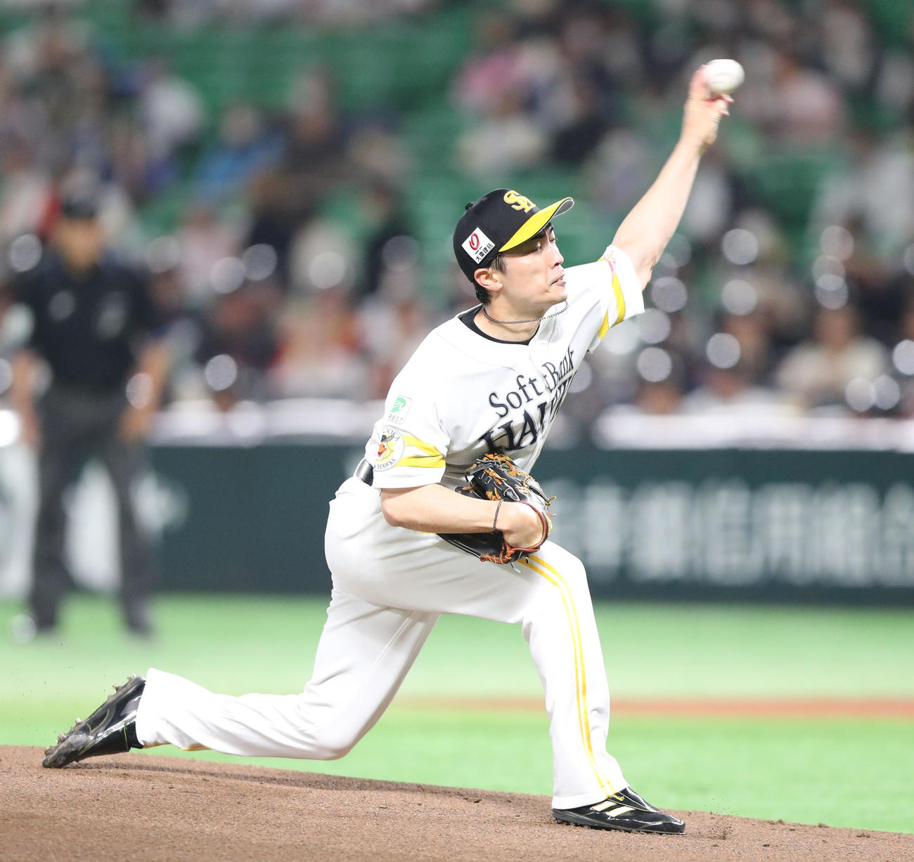 ソフトバンク対楽天　先発・和田（撮影・梅根麻紀）