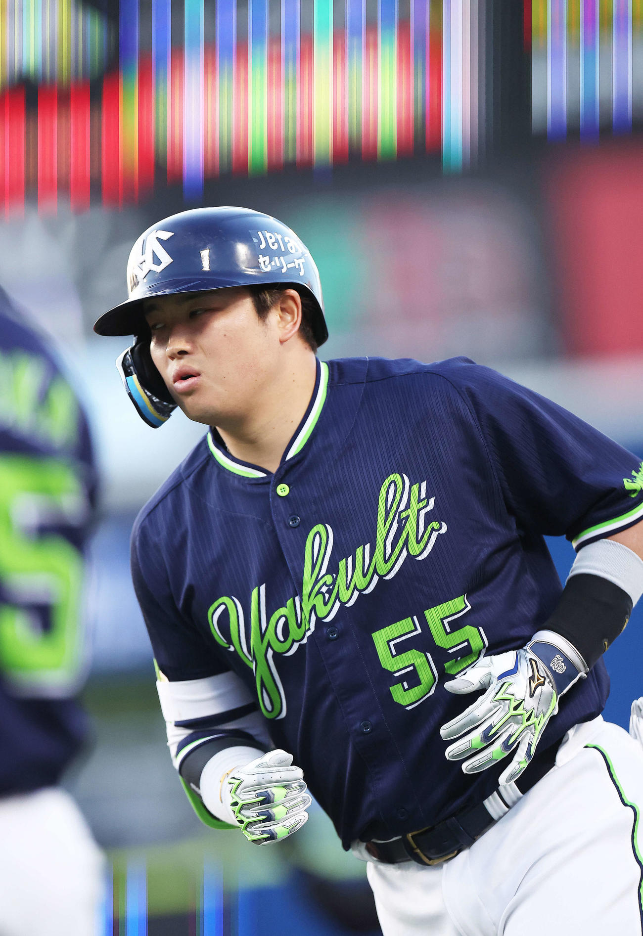 DeNA対ヤクルト　2回表ヤクルト無死、一ゴロに倒れる村上（撮影・河田真司）