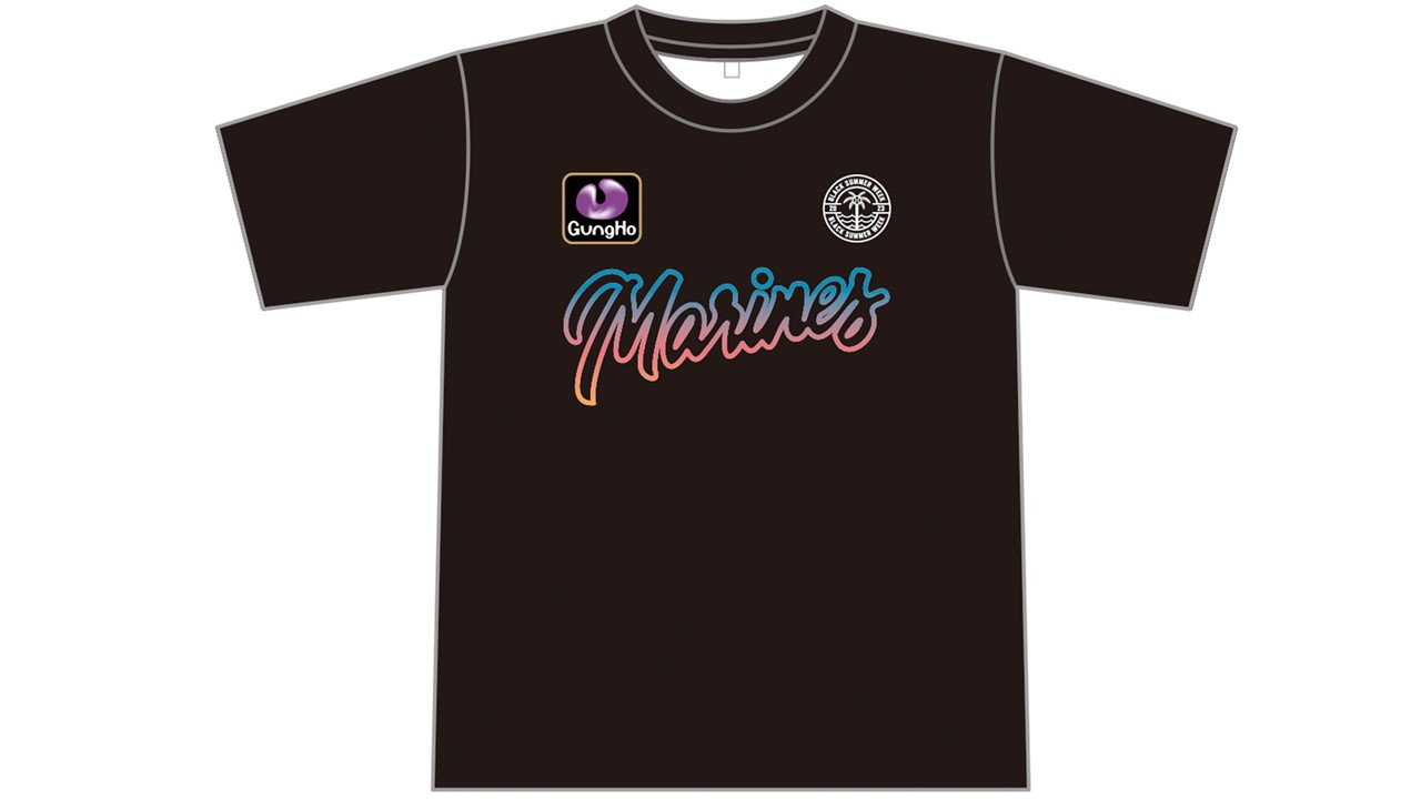 7月6日の東京ドーム主催試合グッズ付きチケットで受け取ることができる「BLACK SUMMER WEEK IN TOKYO DOME LIMITED EDITION T－SHIRT」（球団提供）