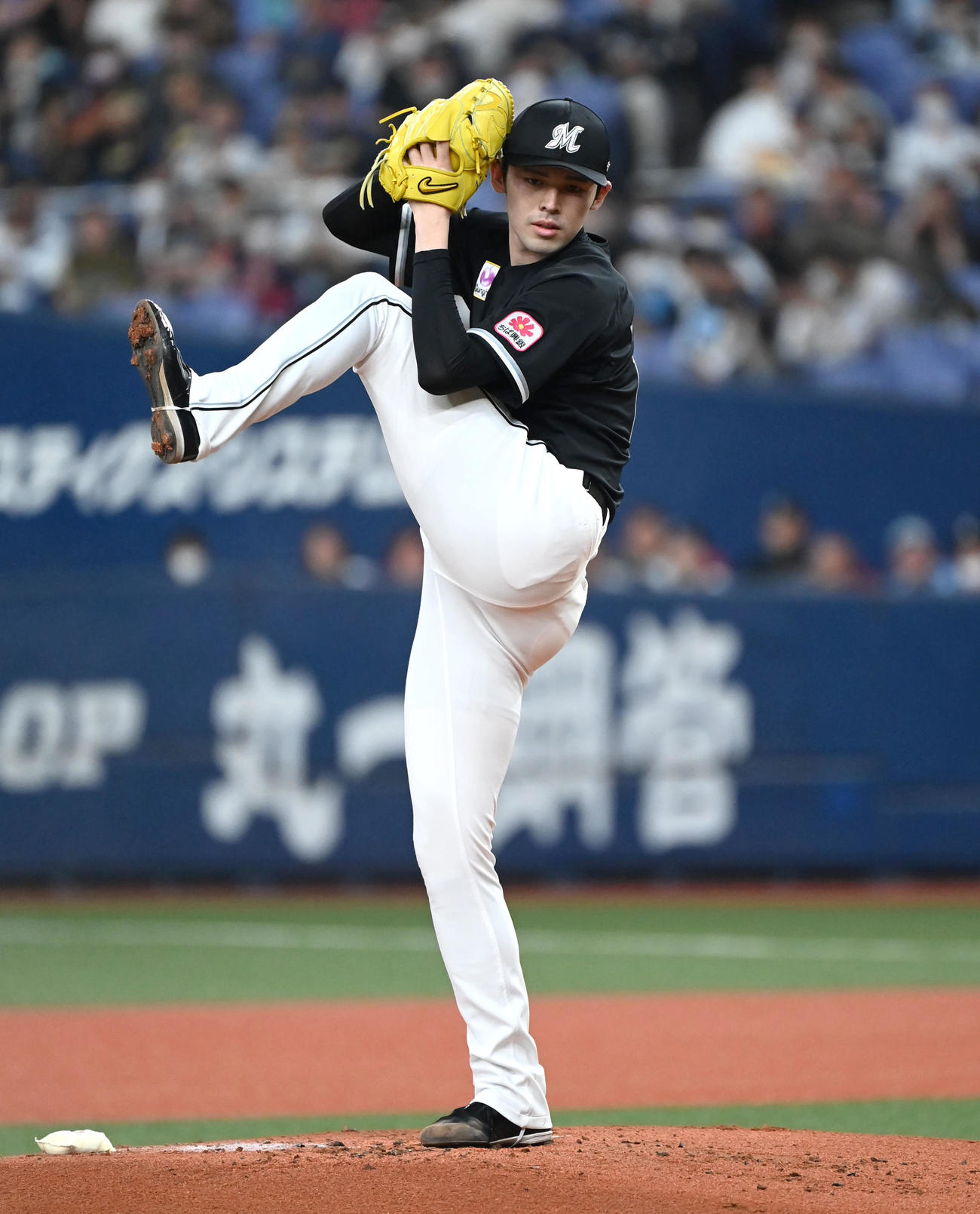 オリックス対楽天　ロッテ先発の佐々木朗（撮影・石井愛子）