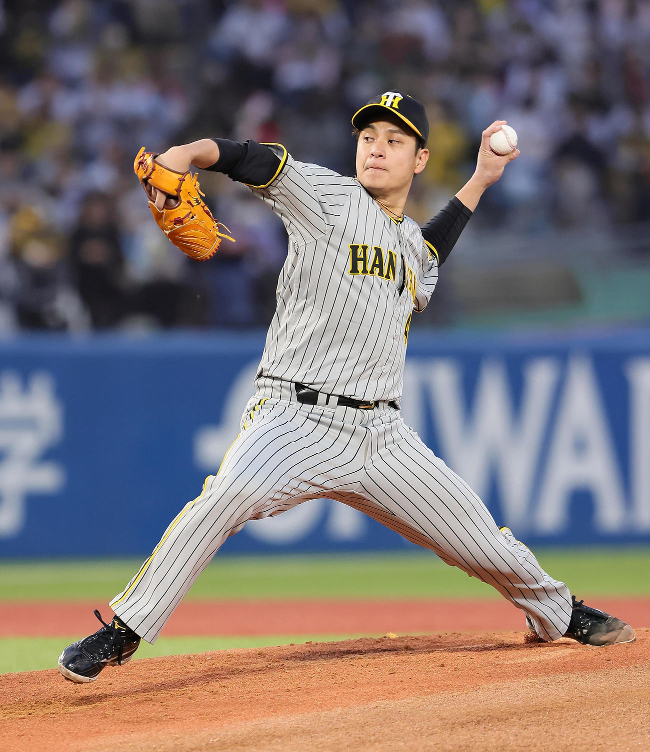 ヤクルト対阪神　阪神先発の大竹（撮影・足立雅史）