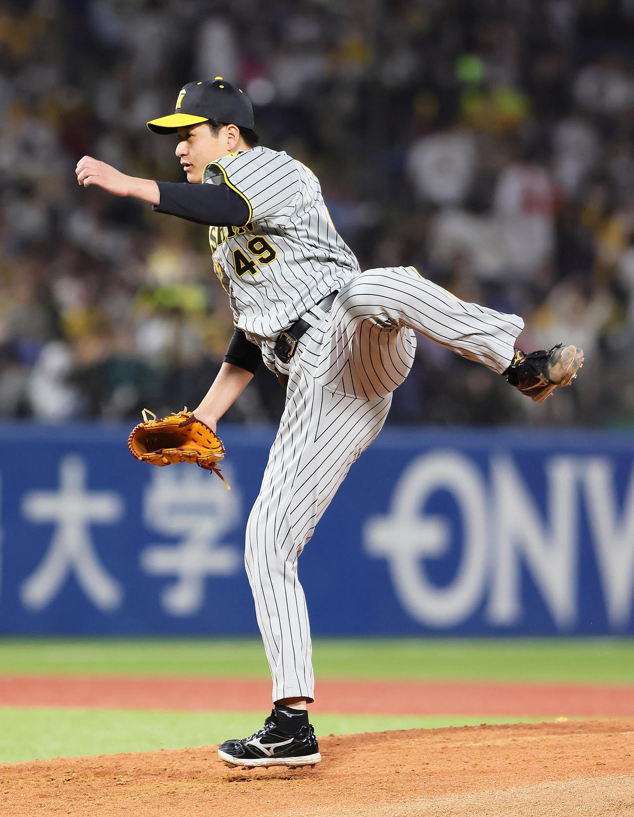 ヤクルト対阪神　阪神先発の大竹（撮影・足立雅史）
