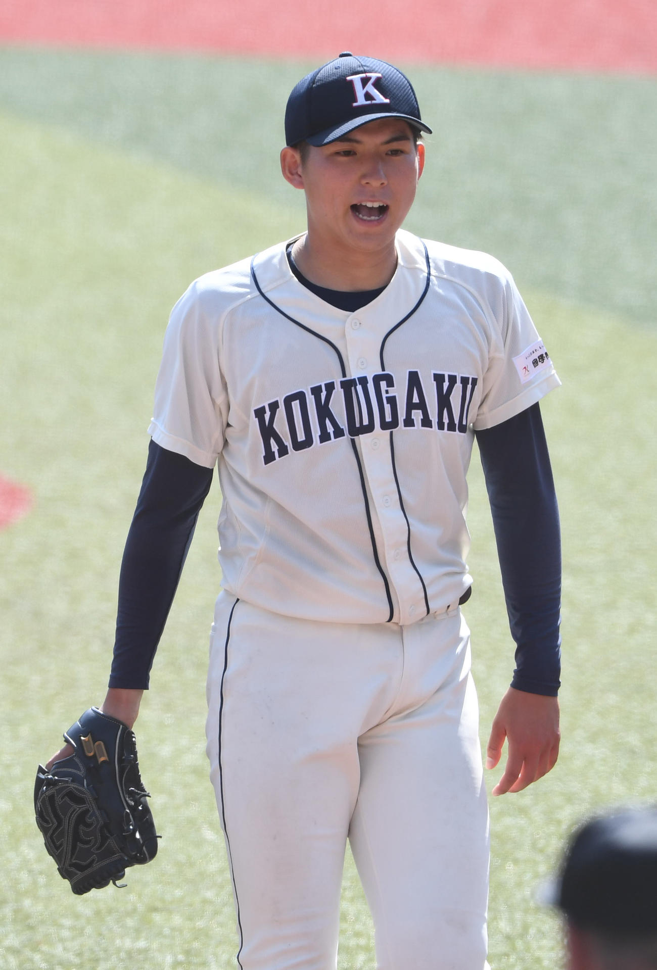 駒大対国学院大　5安打完封勝利を挙げた国学院大・武内（撮影・柴田隆二）