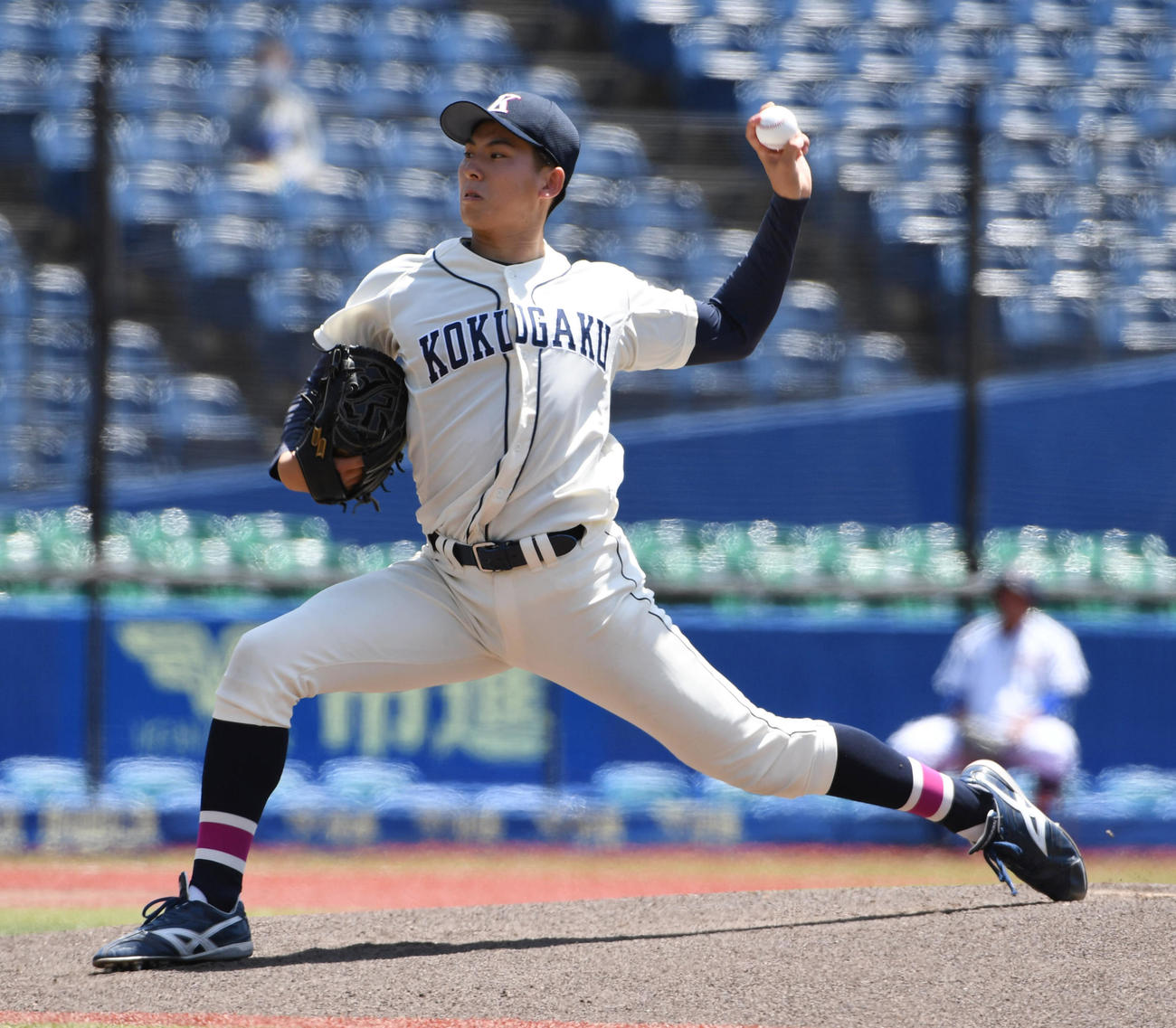 駒大対国学院大　先発した国学院大・武内（撮影・柴田隆二）