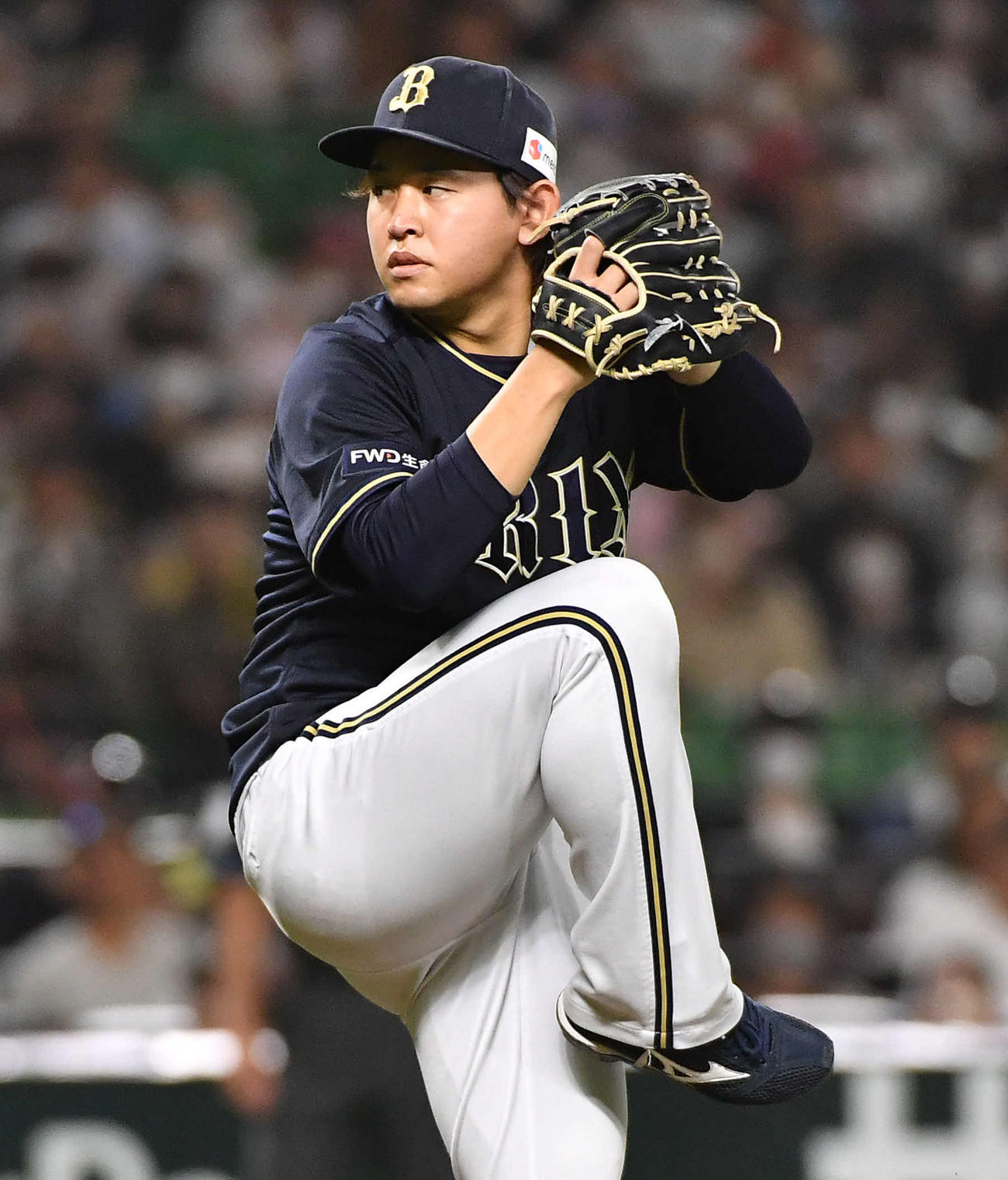 ソフトバンク対オリックス　オリックス先発の宮城（撮影・岩下翔太）