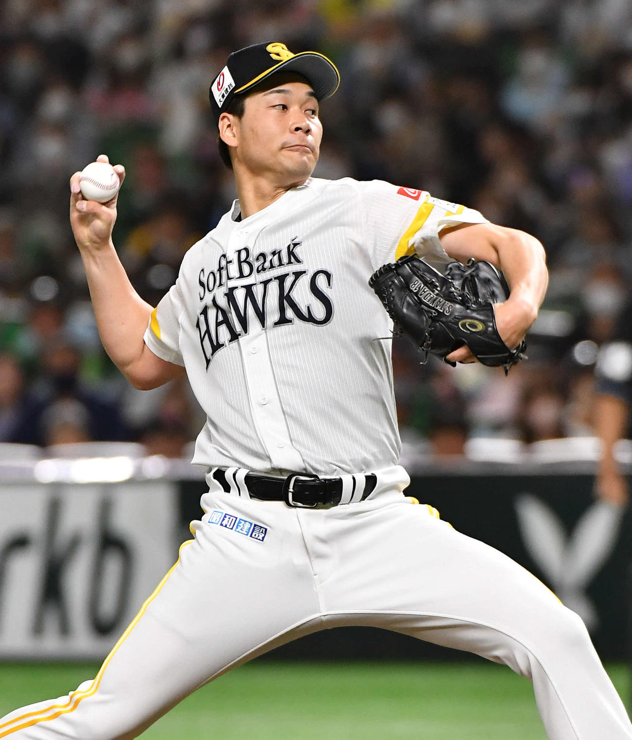 ソフトバンク対オリックス　ソフトバンク先発の武田（撮影・岩下翔太）