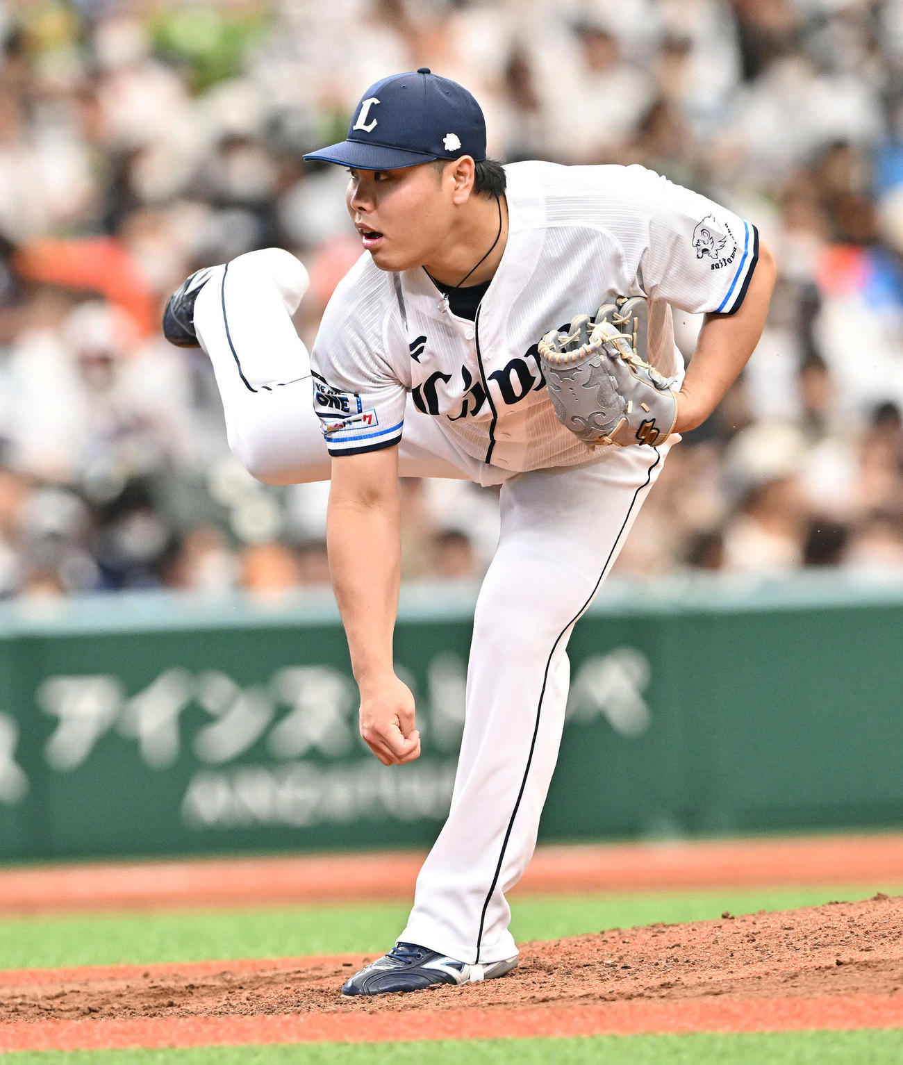 西武対日本ハム　西武先発の平良（撮影・滝沢徹郎）