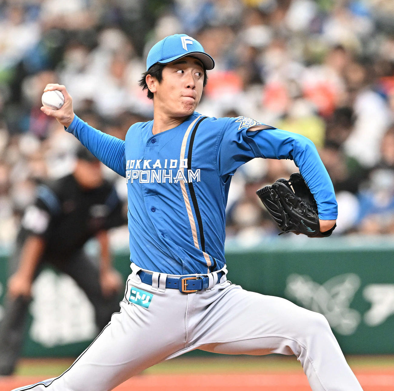 西武対日本ハム　日本ハム先発の北山（撮影・滝沢徹郎）