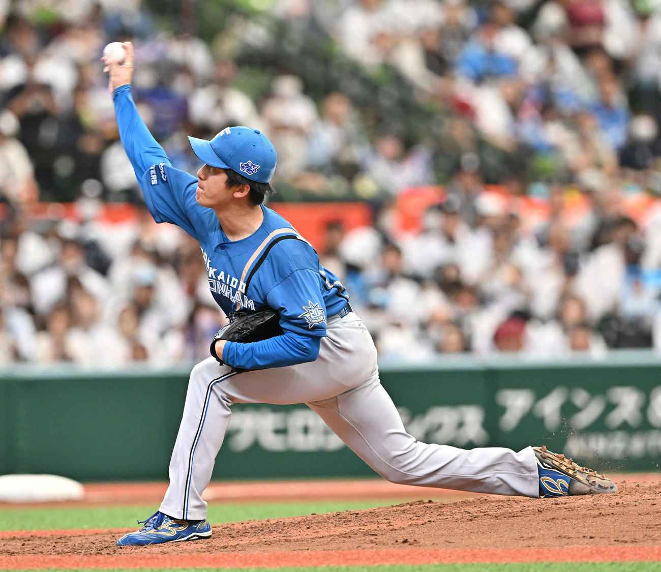 西武対日本ハム　日本ハム先発の北山（撮影・滝沢徹郎）