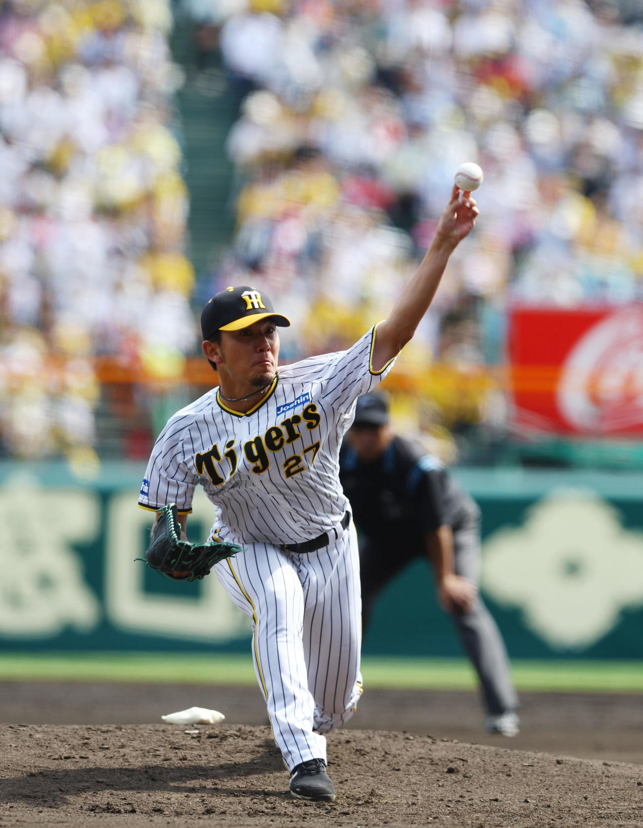 阪神対中日　中日戦に先発した阪神伊藤将（撮影・藤尾明華）