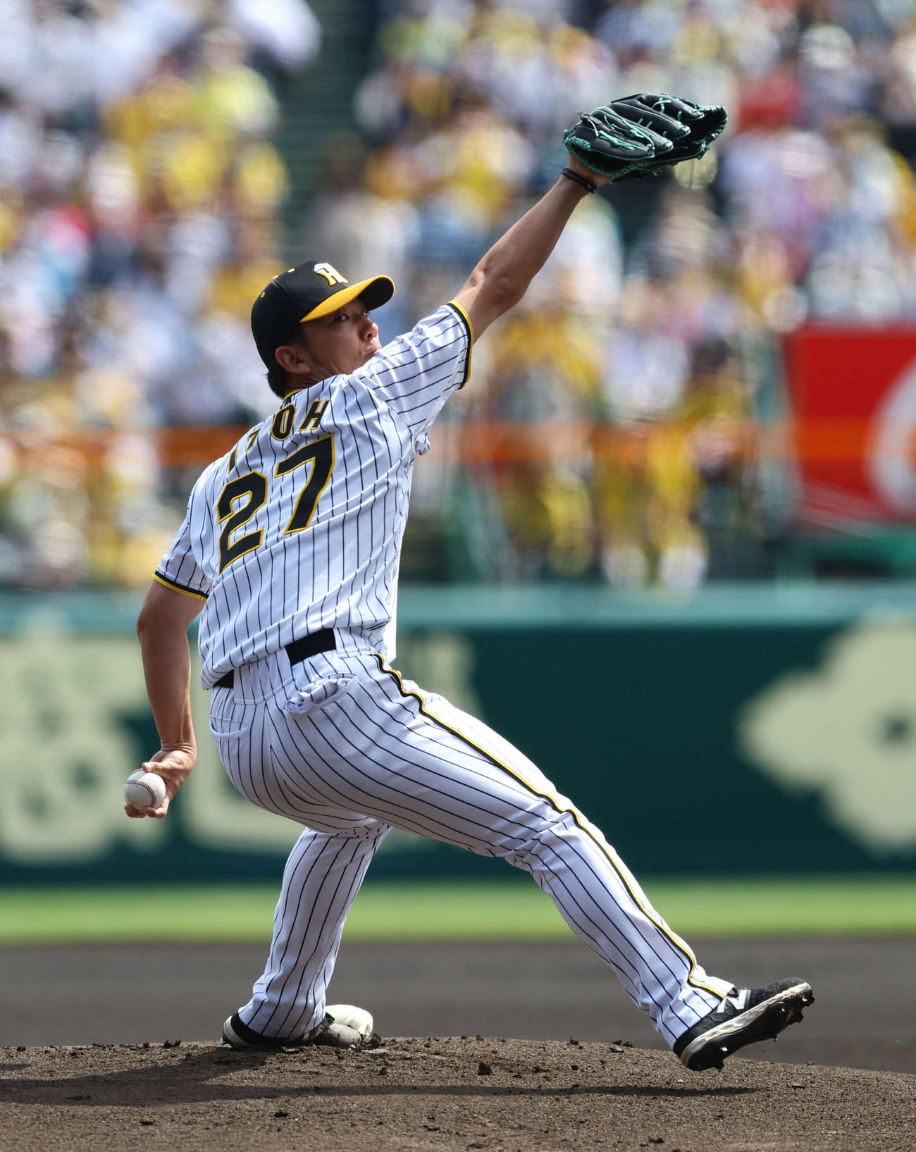 阪神対中日　阪神先発の伊藤将（撮影・藤尾明華）