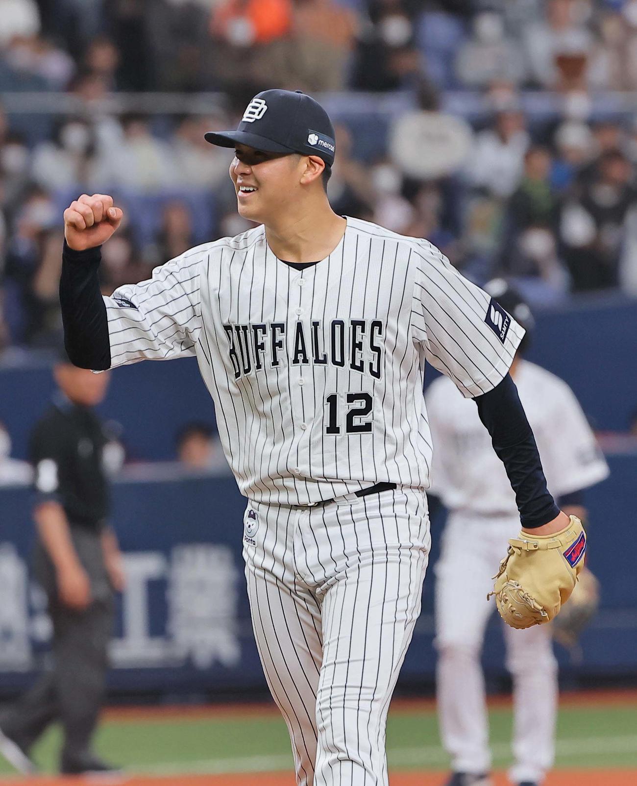 オリックス山下舜平大（2023年4月23日撮影）