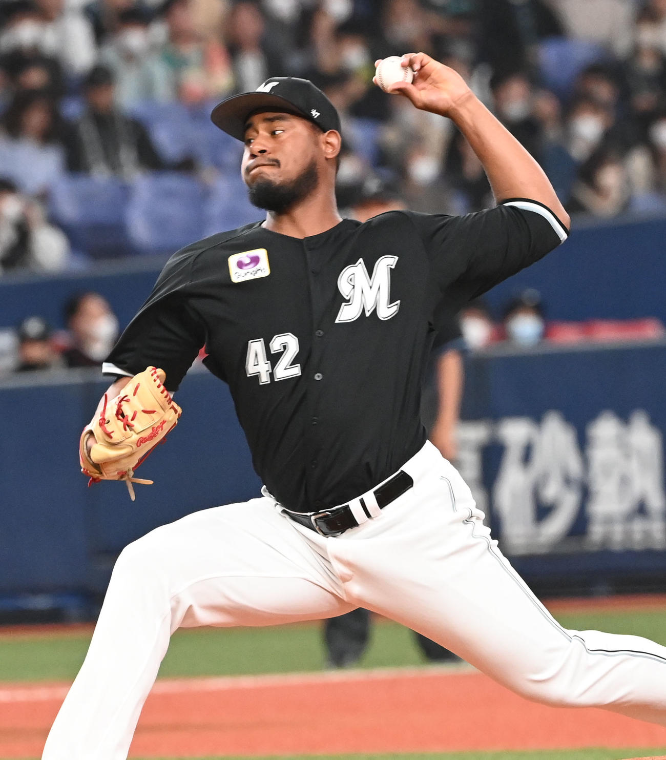 4月29日、オリックス戦に先発したロッテ・メルセデス