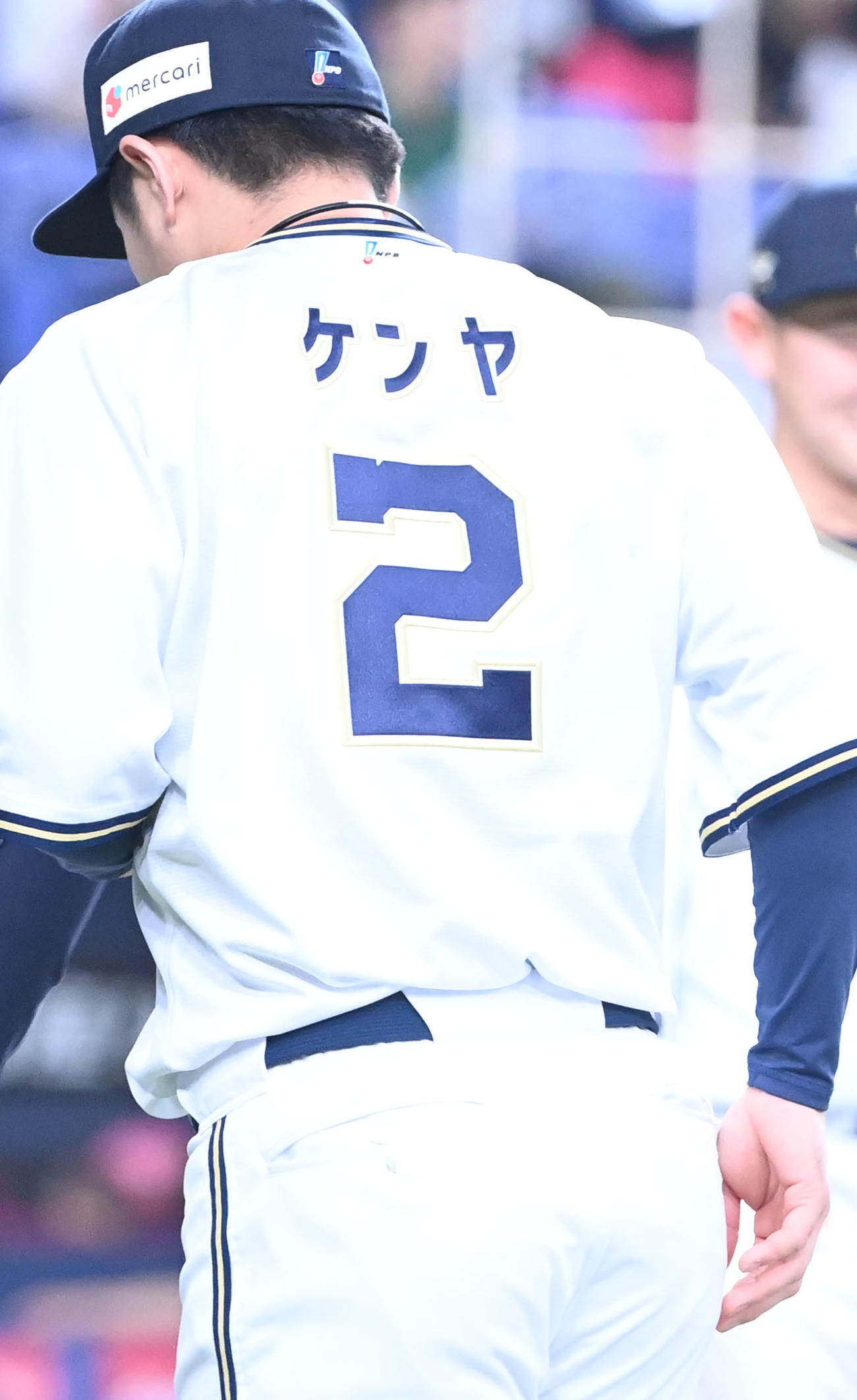 オリックス若月健矢のニックネームユニホーム（撮影・和賀正仁）