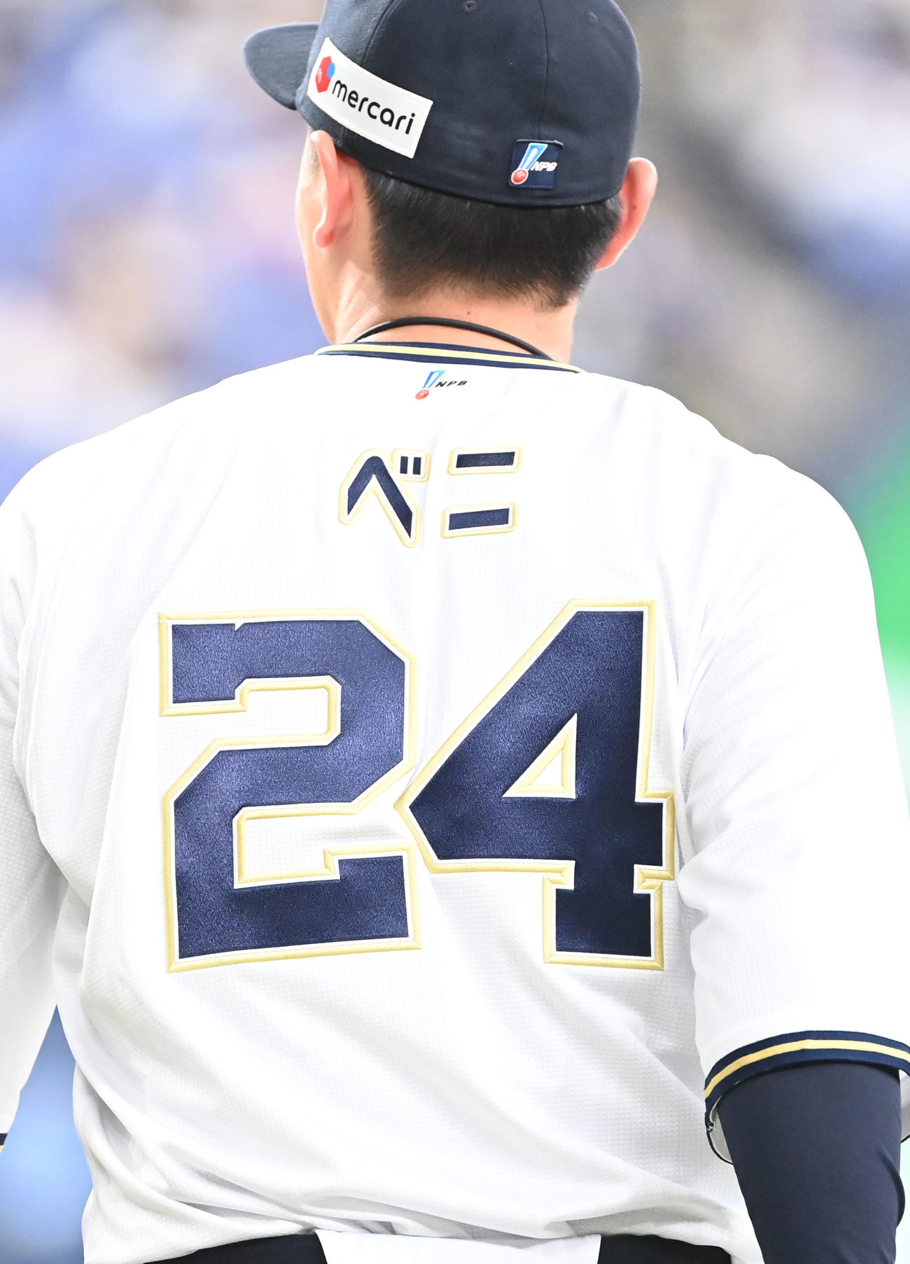 オリックス茶野篤政のニックネームユニホーム（撮影・和賀正仁）
