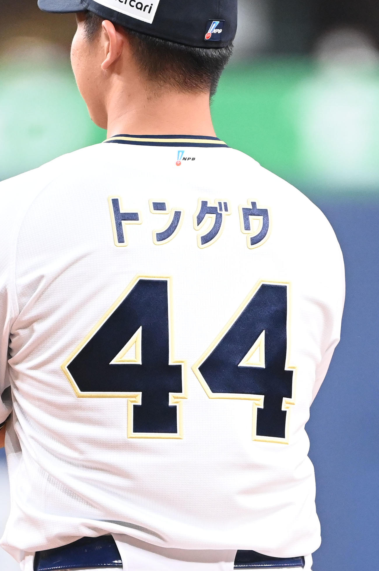 オリックス頓宮裕真のニックネームユニホーム（撮影・和賀正仁）