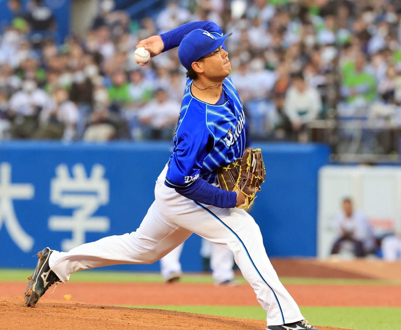 ヤクルト対DeNA DeNA先発の浜口（撮影・浅見桂子）