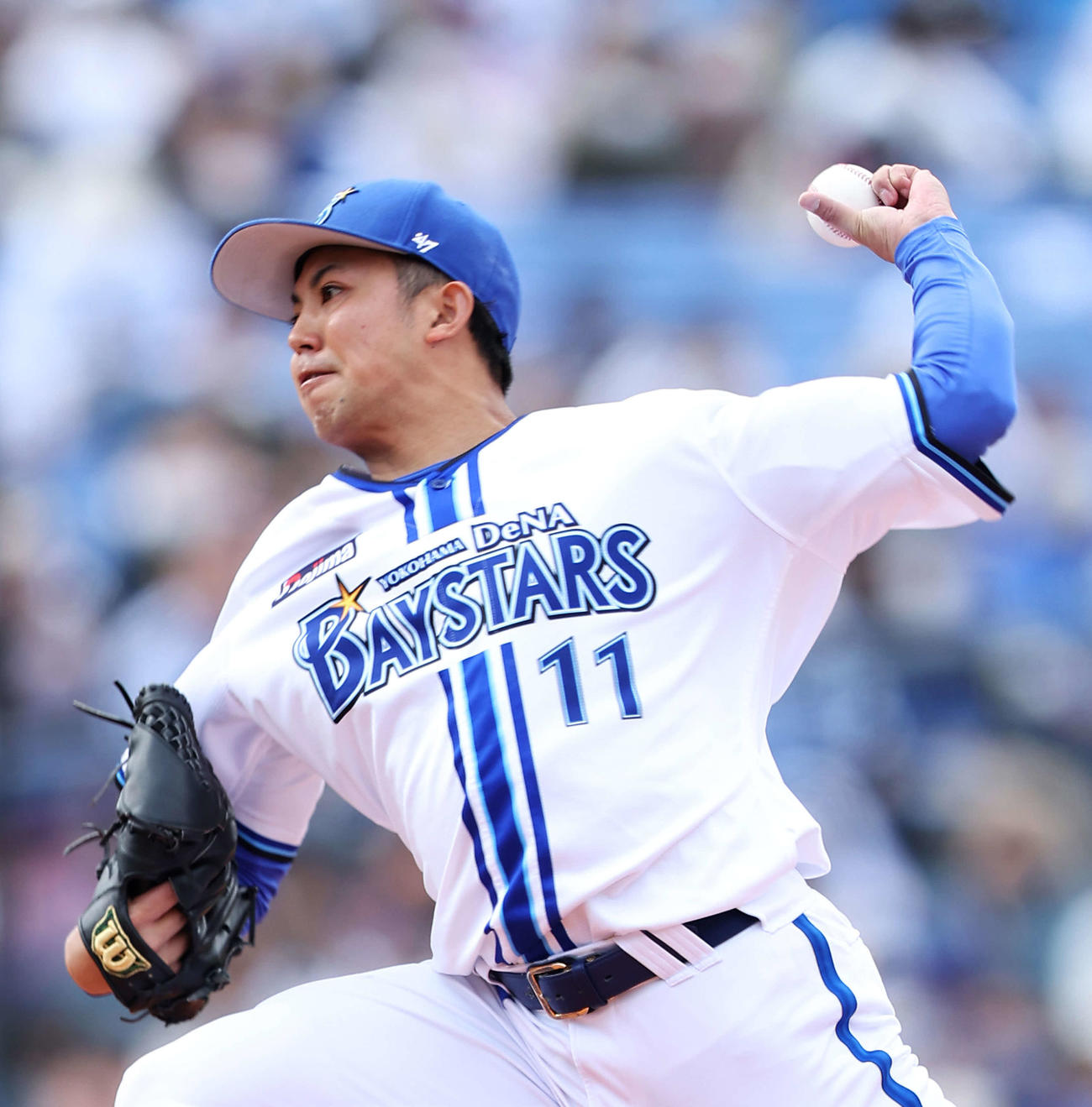 DeNA東克樹（23年3月撮影）