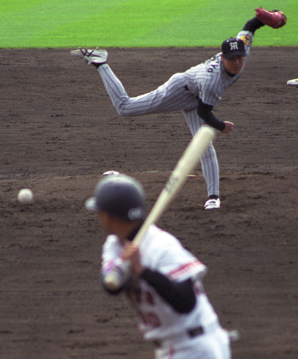 99年3月、巨人とのオープン戦で初登板した阪神新庄