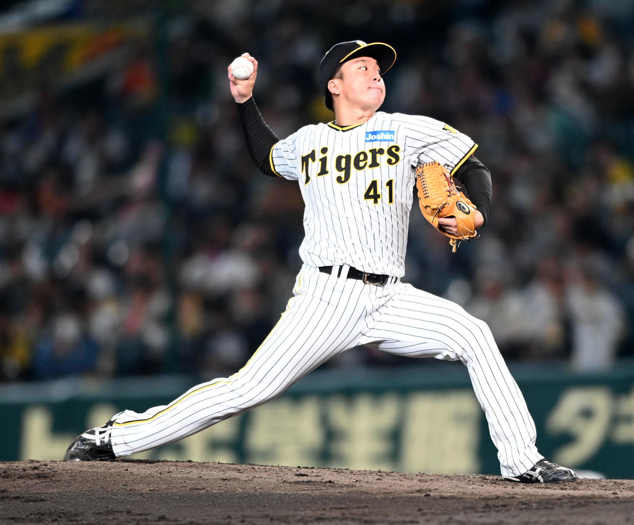 阪神対ヤクルト　阪神先発の村上頌樹（撮影・前岡正明）