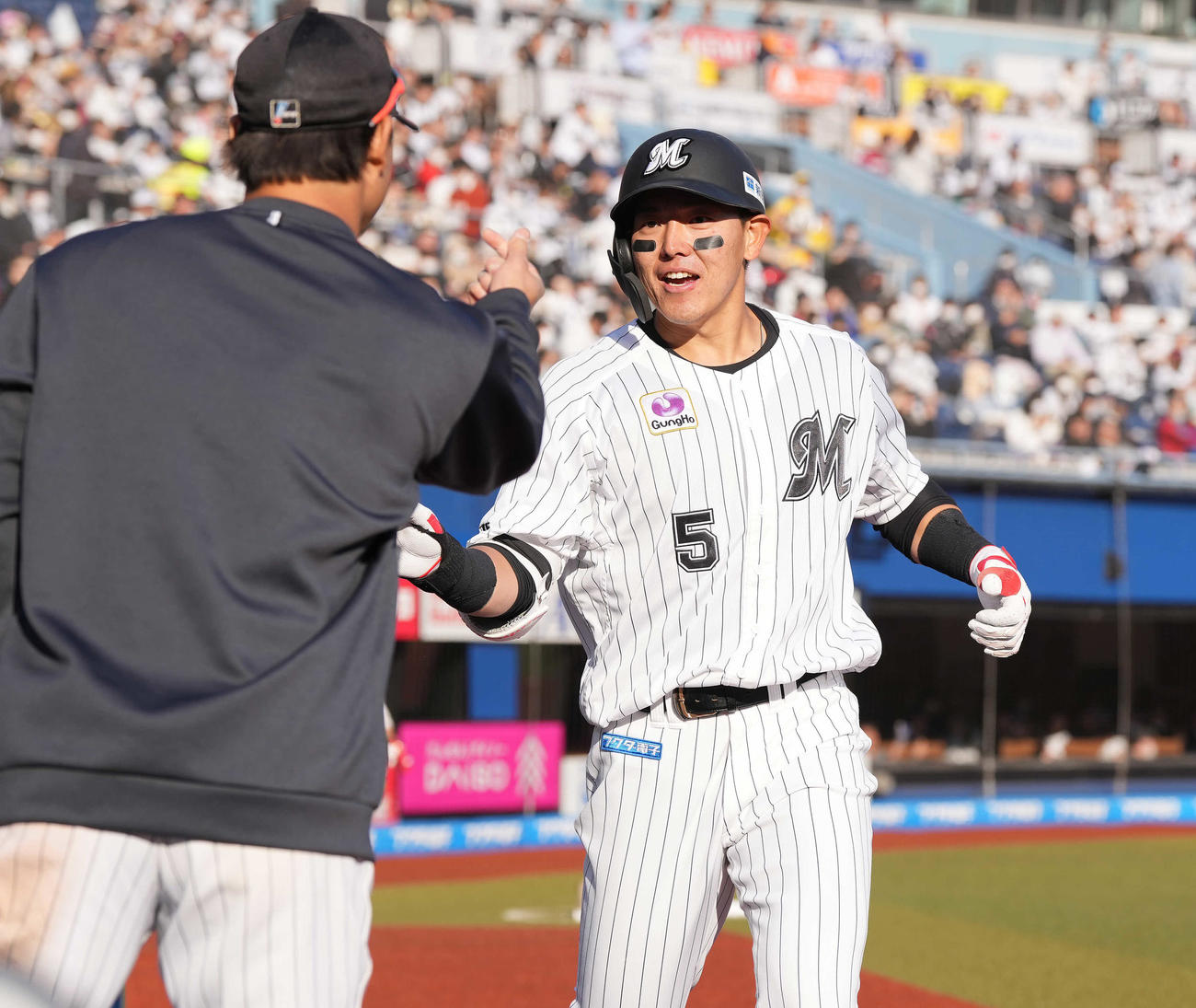9日の西武戦を欠場したロッテ安田尚憲（2023年4月9日の楽天戦から）
