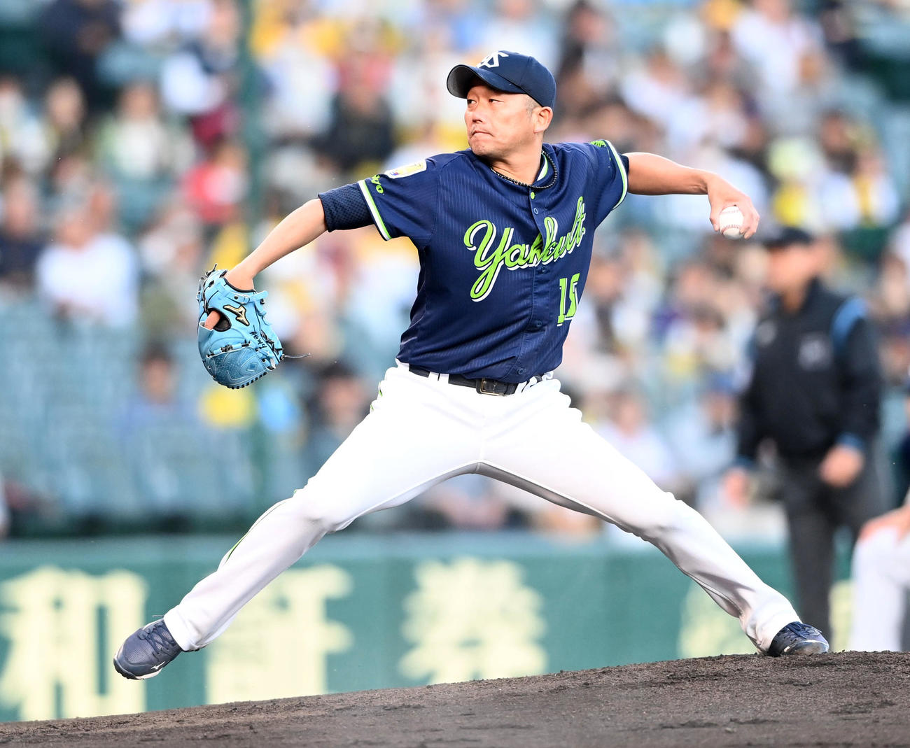 阪神対ヤクルト　ヤクルト先発の石川（撮影・前岡正明）