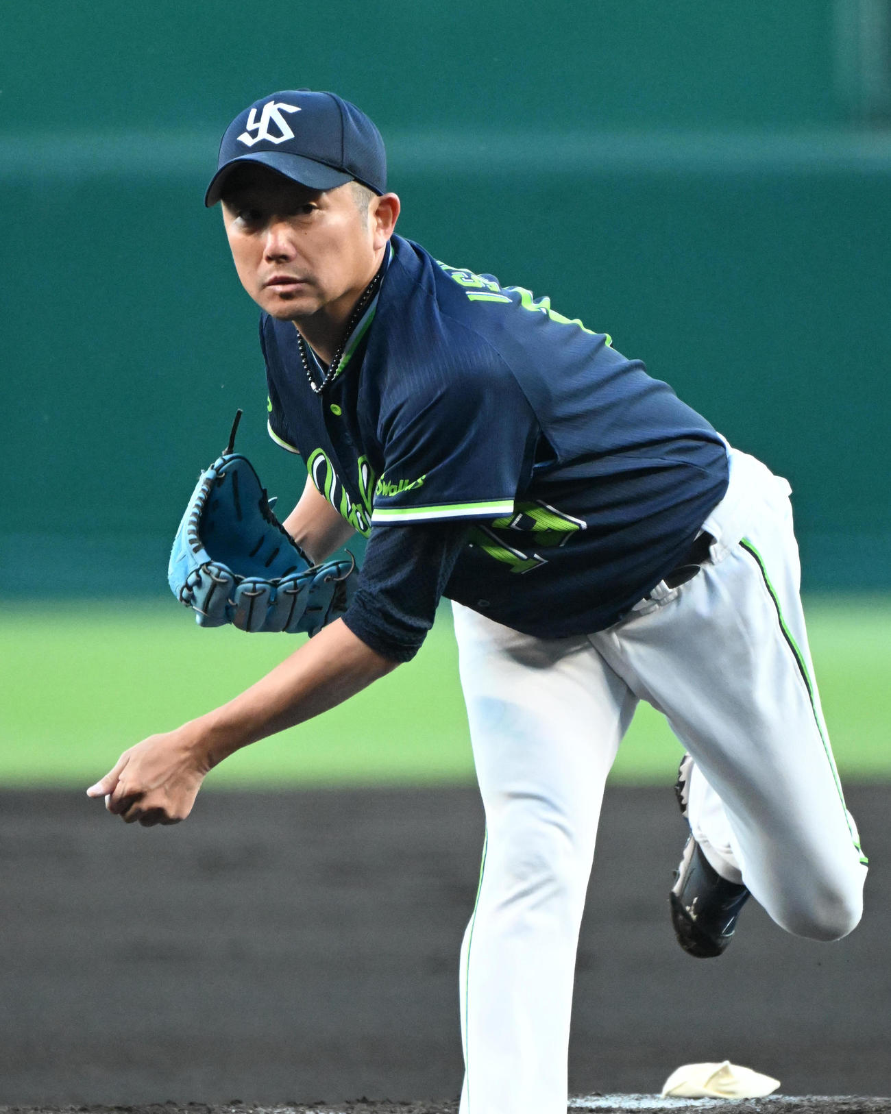 阪神対ヤクルト　力投する石川（撮影・石井愛子）
