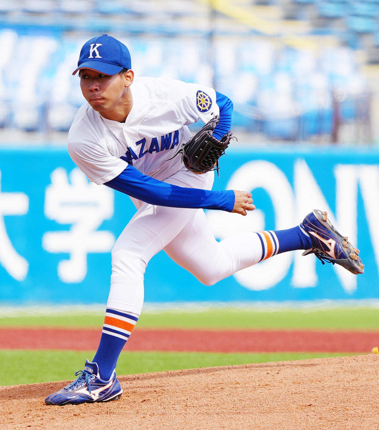 駒大対亜大　駒大先発の松村（撮影・江口和貴）