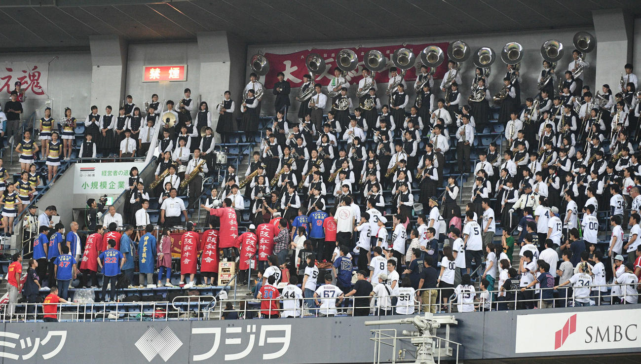 2019年6月2日、大阪桐蔭吹奏楽部にエールを送るオリックス私設応援団