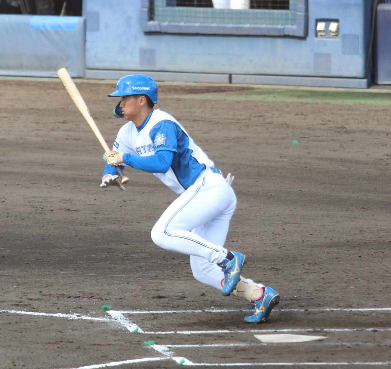 日本ハム対ロッテ　7番二塁でフル出場した日本ハム加藤豪（撮影・木下大輔）