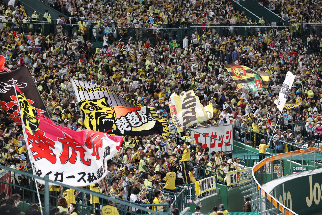 阪神対DeNA戦が行われた甲子園球場（2023年5月12日）